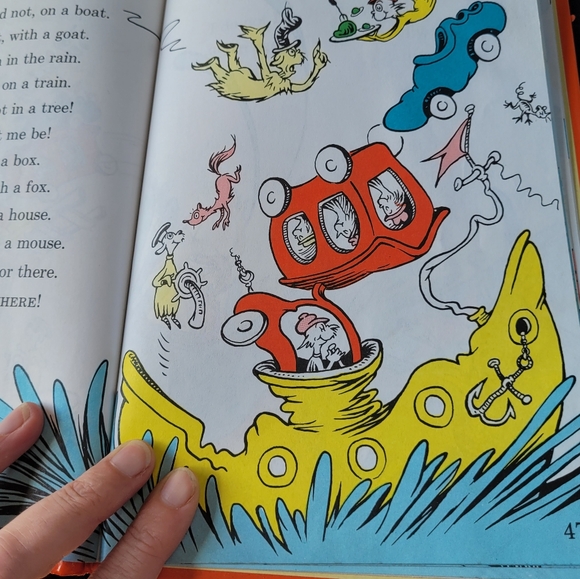 Dr. Seuss Hard Cover Book- Green Eggs and Ham- 1988 - Picture 2 of 8